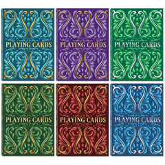 Wkchxd red deck playing cards for family game night with smooth shuffle