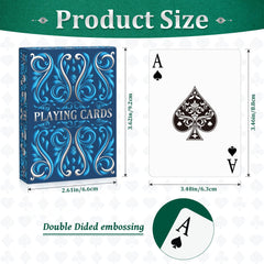 Wkchxd double-sided embossed cards for smoother shuffling and secure grip.