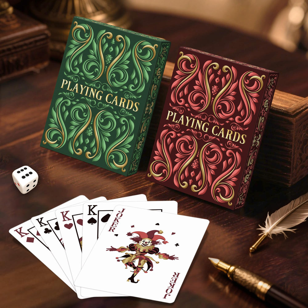 Wkchxd poker-size cards measuring 3.5 by 2.5 inches