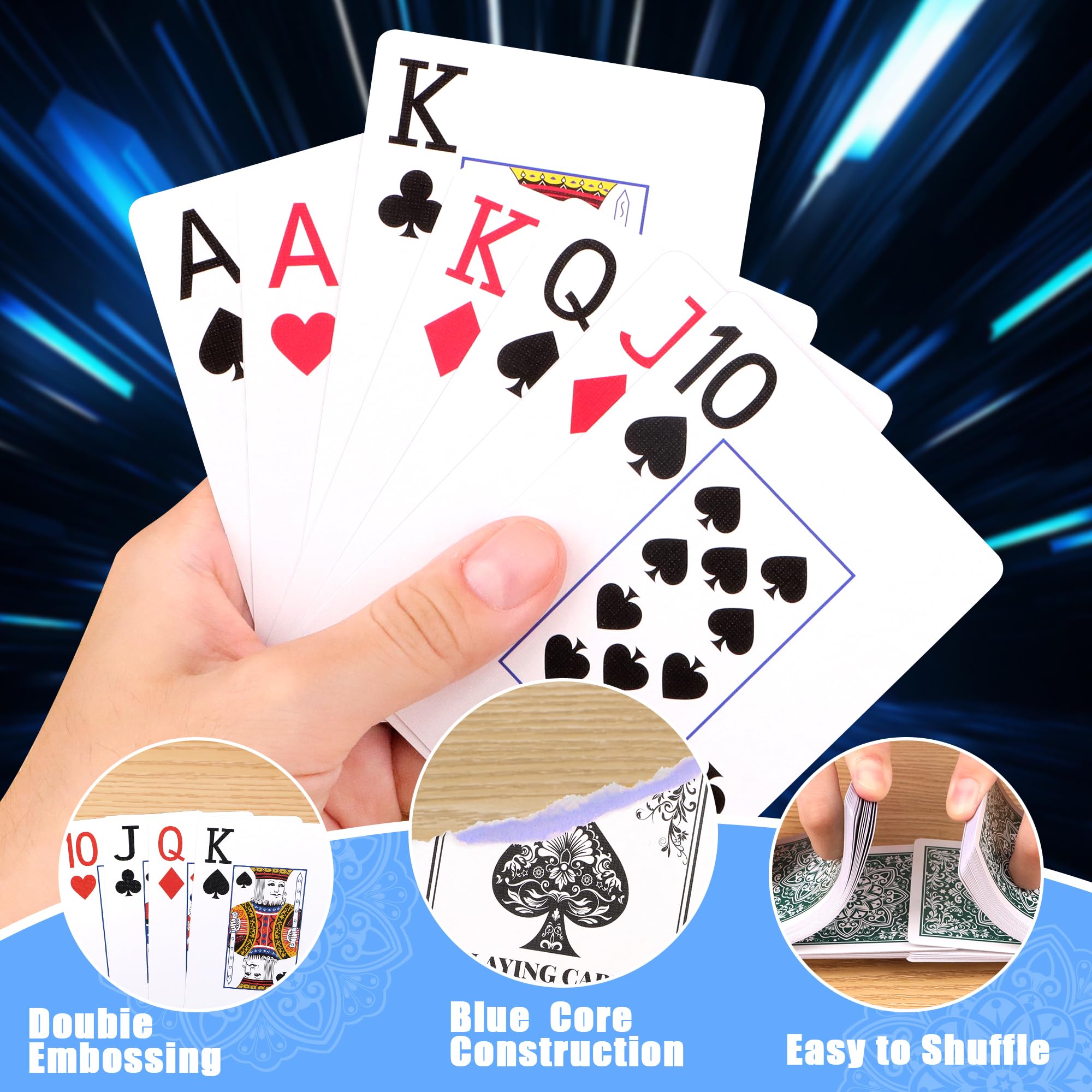 Wkchxd playing cards senior-friendly design supports inclusive gameplay.