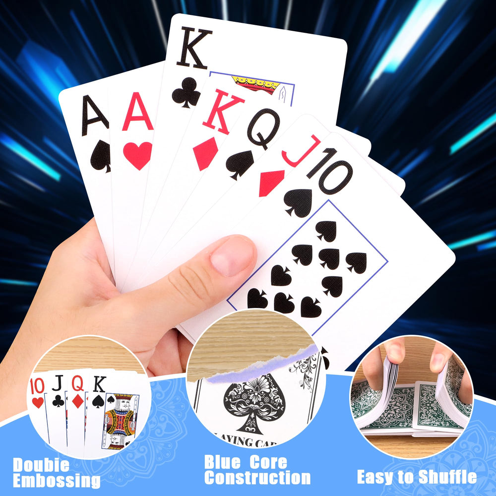 Wkchxd playing cards senior-friendly design supports inclusive gameplay.