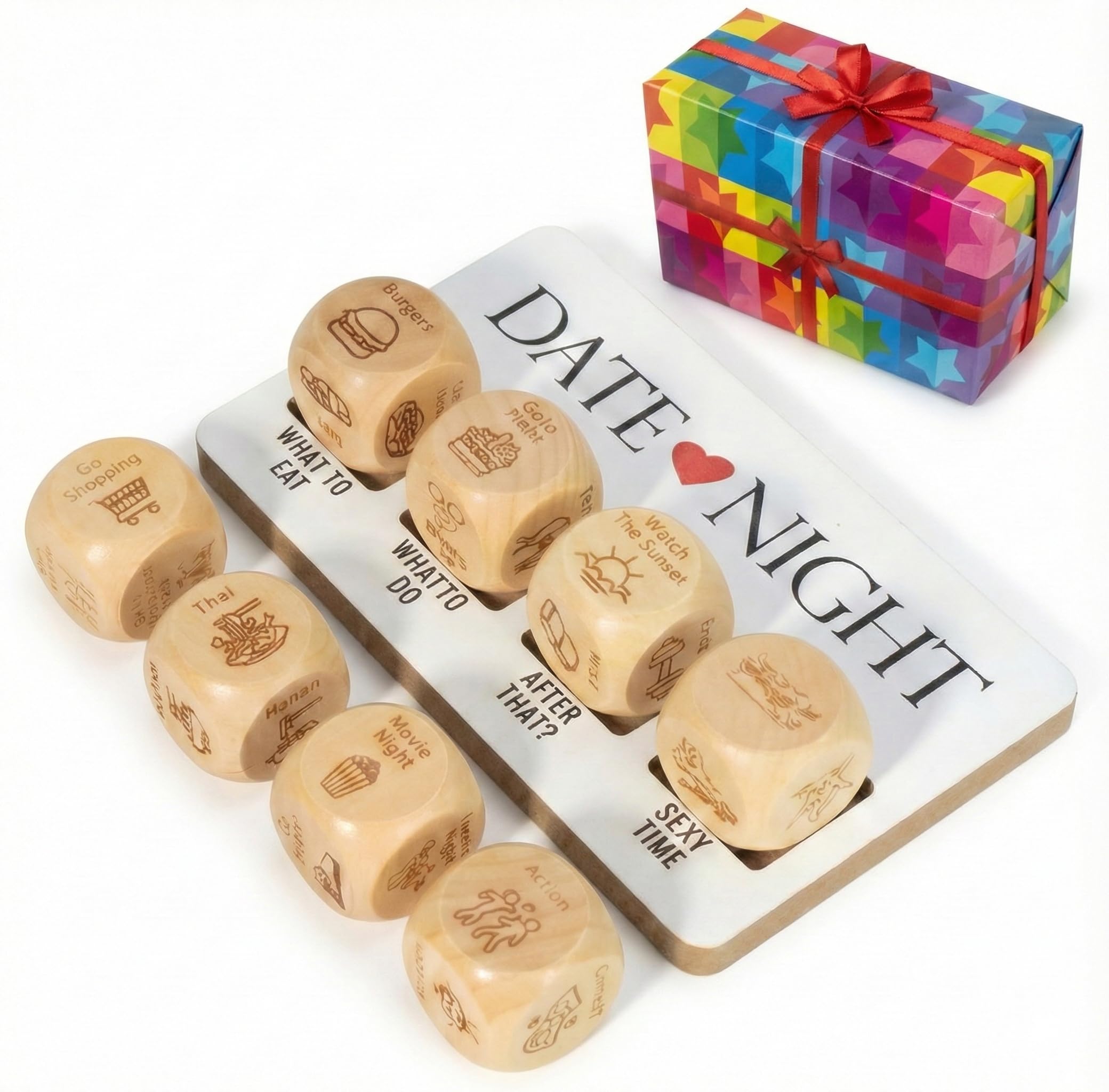 WLHAG Date Night Dice Box, a sleek gift-ready set for cozy evenings.