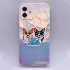WLJIAO Welsh Corgi stickers on skateboard demonstrating durable color