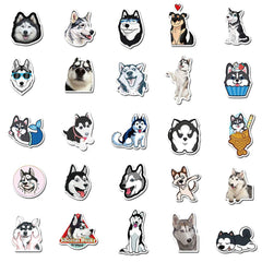 WLJIAO husky sticker on a water bottle provides durable, fade-resistant decor.