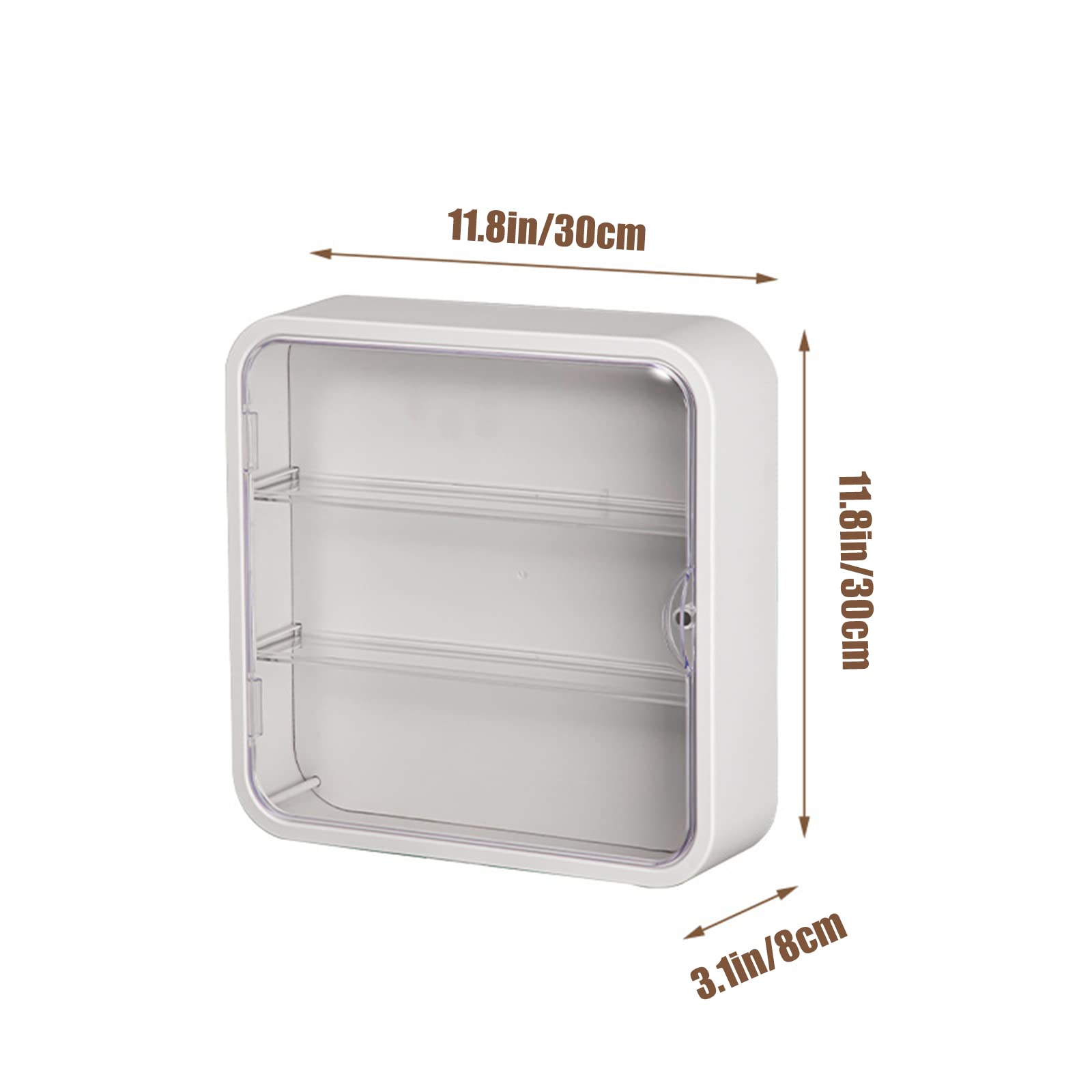 WMM cream display case with adjustable stand for varied figures