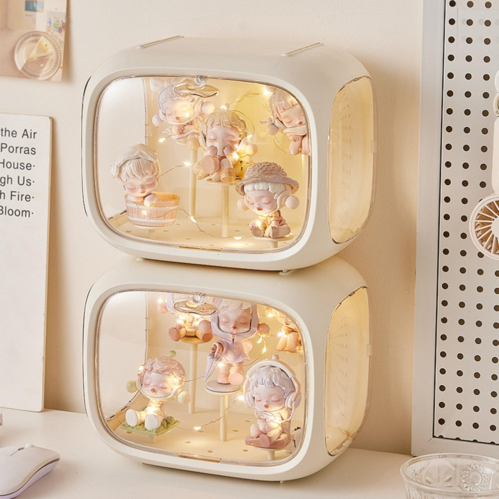 WMM Clear Acrylic Display Box with Door keeps collectibles visible and protected.