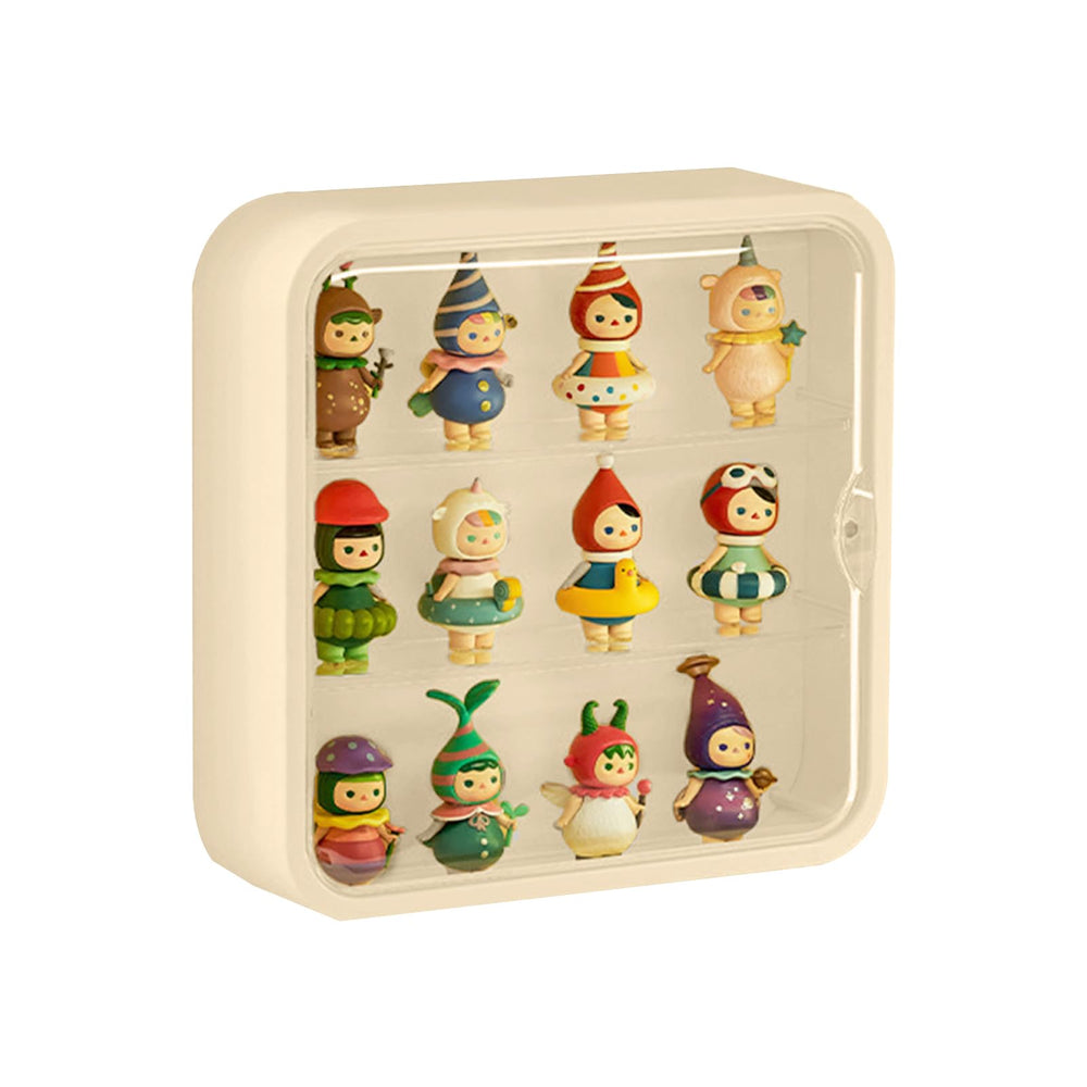 WMM clear display case front view for figures with dust-free viewing
