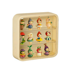 WMM clear display case for figures mounted on wall with dust protection