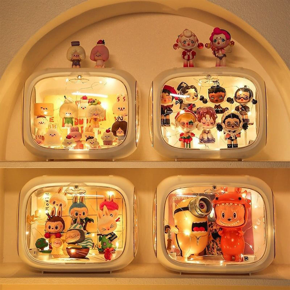 WMM clear translucent acrylic shows details while keeping dust out.
