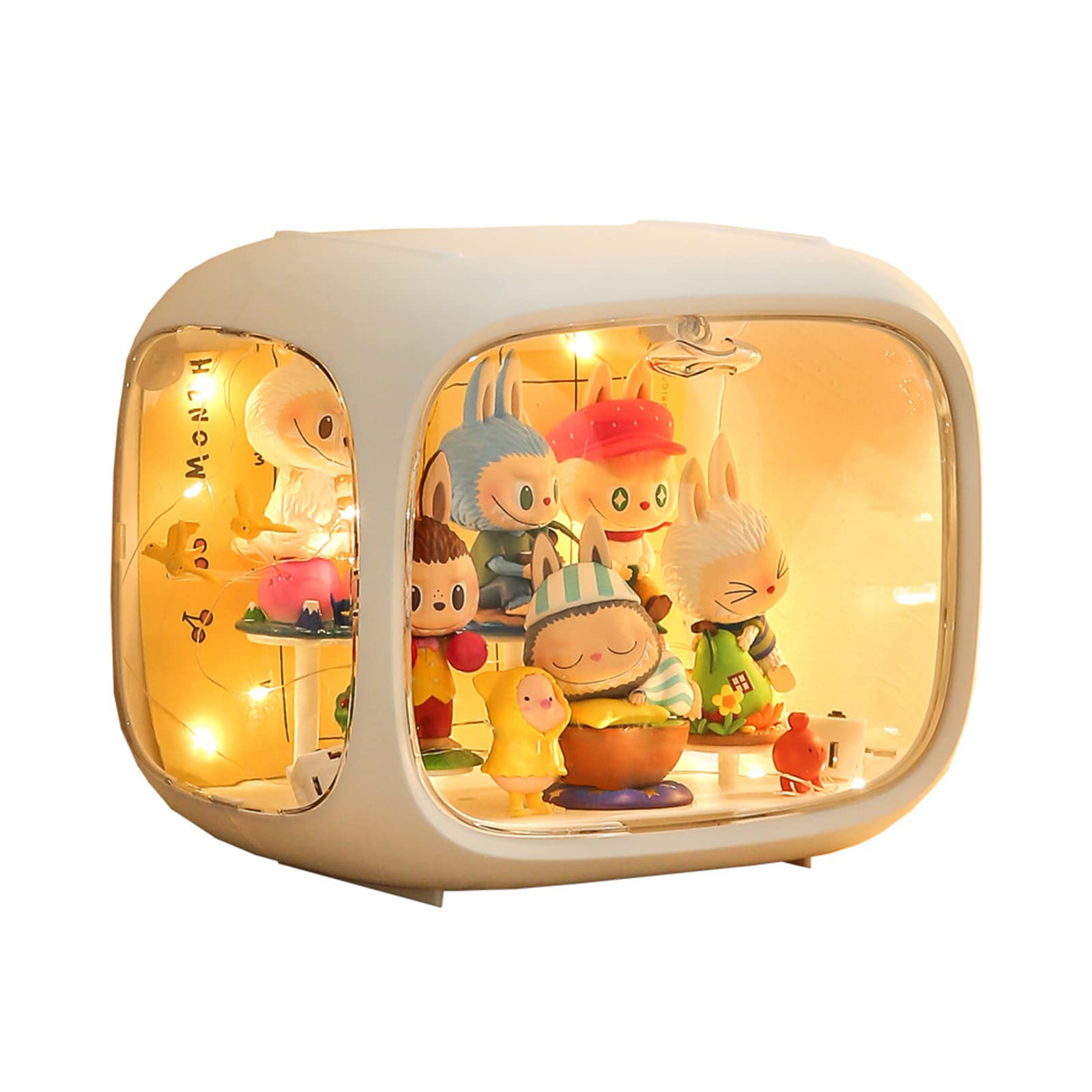 WMM display case with adjustable light bar for clear night viewing.