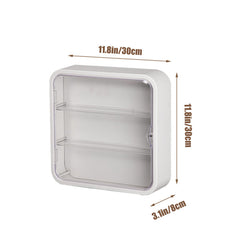WMM dust and moisture proof door enclosure guards delicate figures from environmental exposure.