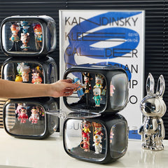 WMM transparent enclosure provides easy cleaning and clear visibility for collectibles.
