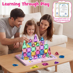 WMXDU durable, child-safe magnets provide strong connections during play