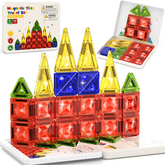 WMXDU mini diamond tiles in travel case spark imaginative play during trips and promote creative quiet time.