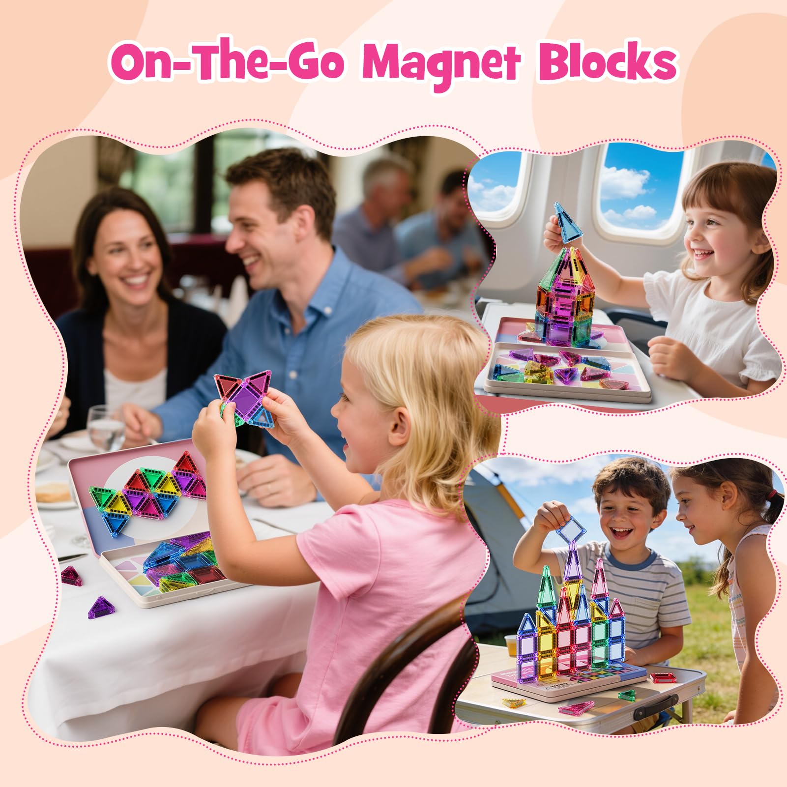 Bright WMXDU tiles in varied shapes offer creative learning opportunities