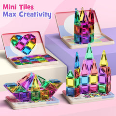 Kids exploring WMXDU tiles to learn colors and shapes through play