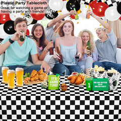 WNINK disposable tablecloth for easy post-party tidying.