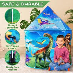 Dino Discovery e-booklet and durable design enhance playtime.