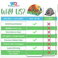 W&O Dino Super Dome remote controls light modes for mood lighting