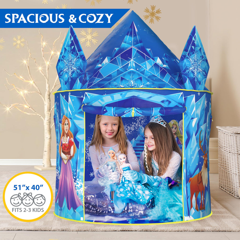 W&amp;O Frozen Princess Tent uses durable polyester for easy cleaning and lasting use.