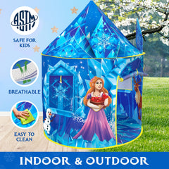 W&amp;O Frozen Princess Tent includes ICE CASTLE activity pack for coloring and puzzles.