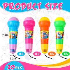 Woanger Echo microphone toy in four colors ideal for group singing activities.