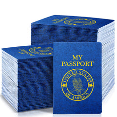 Woanger passport with blue cover front, great for pretend travel