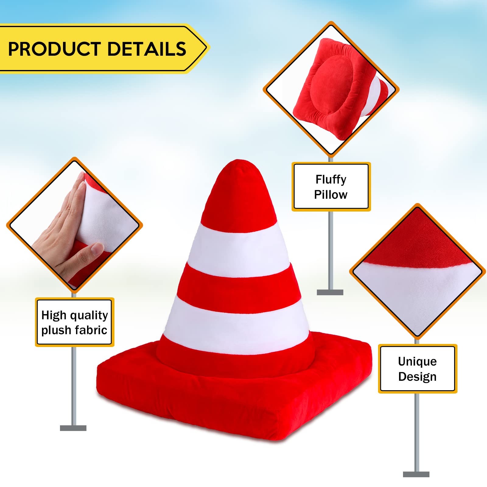 Woanger soft plush wheel pillow feels smooth with PP cotton filling for comfort.