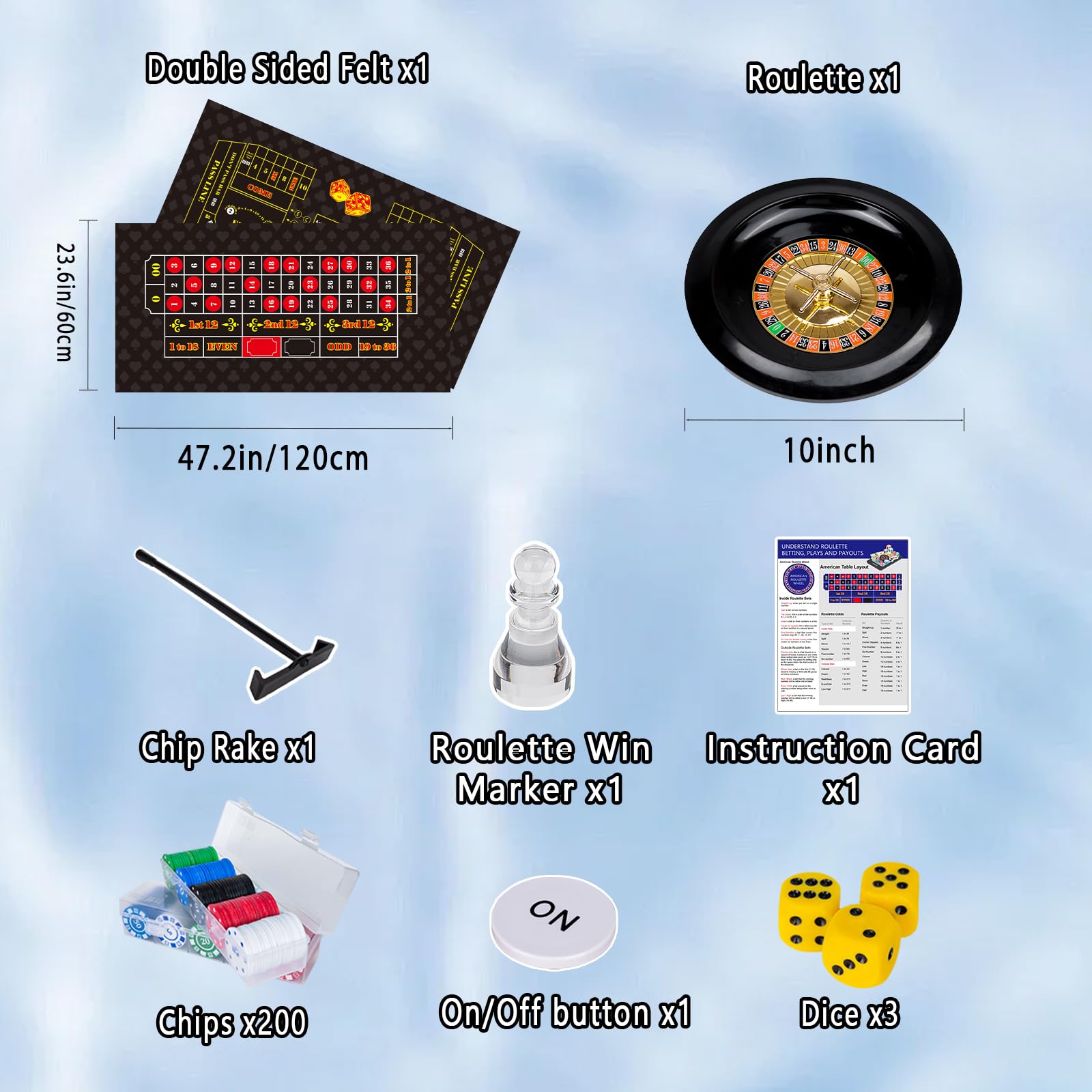 WodGod craps dice set ready for classic table action at home.