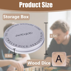 WodGod Crossword Dice Letters Deck arranged for strategic language practice and varied word options.