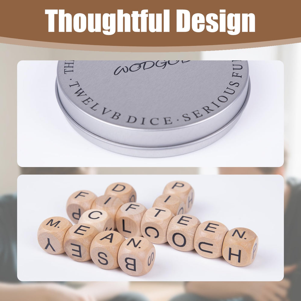WodGod Crossword Dice Solo Play setup designed for independent spelling challenges.
