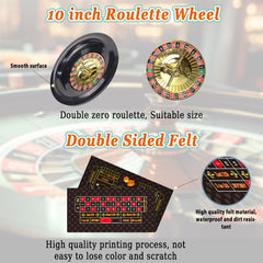 WodGod double-sided felt mat provides clear patterns for casino-style play at home.