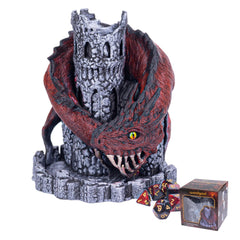 WodGod Red Dragon Castle Dice Tower for dramatic D&D dice rolls.