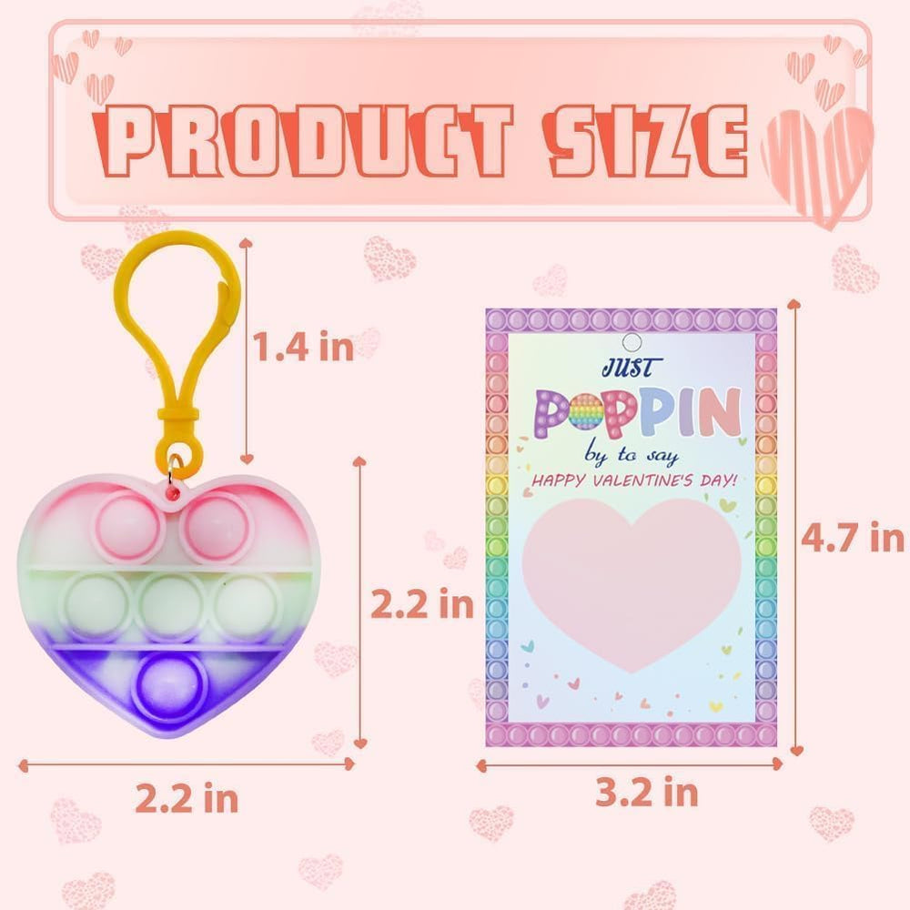 Circle-pattern card and attached toy create a coordinated Valentine gift.