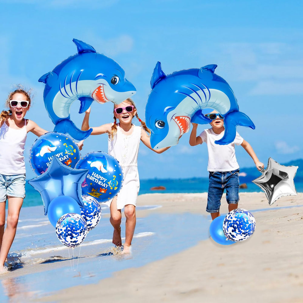 Woizoeiy pairs well with blue ocean party supplies for cohesive themes.