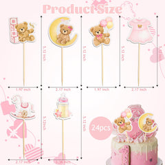 Wolpark bear cupcake topper on cupcake for festive celebrations
