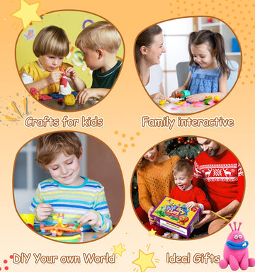 Wolwefa air dry clay bulk 80-pack ideal for teachers and families.