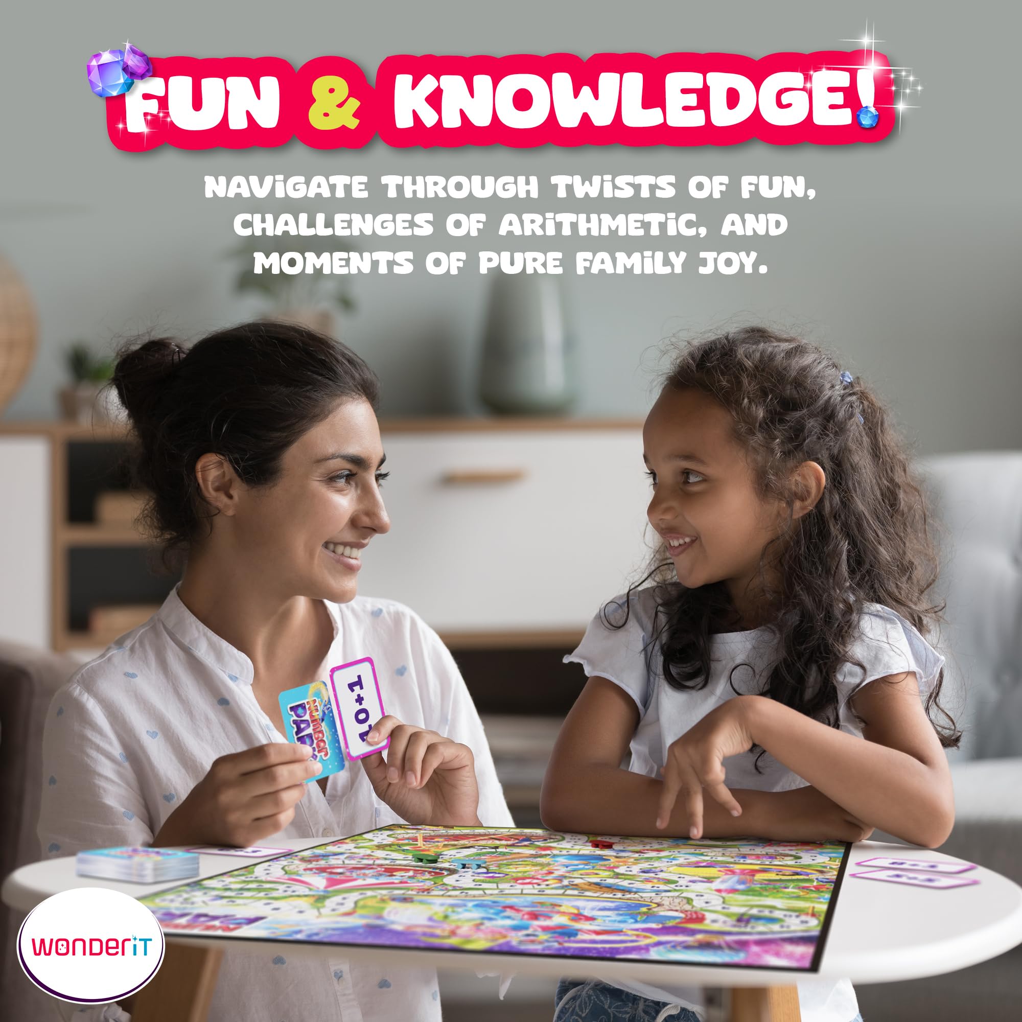 WONDER IT Number Park amusement-park themed board inspires active math play