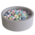 Wonder Space Deluxe ball pit with soft plush cover for gentle skin contact.