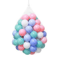 Wonder Space soft pit balls in pastel colors for safe, engaging toddler play.