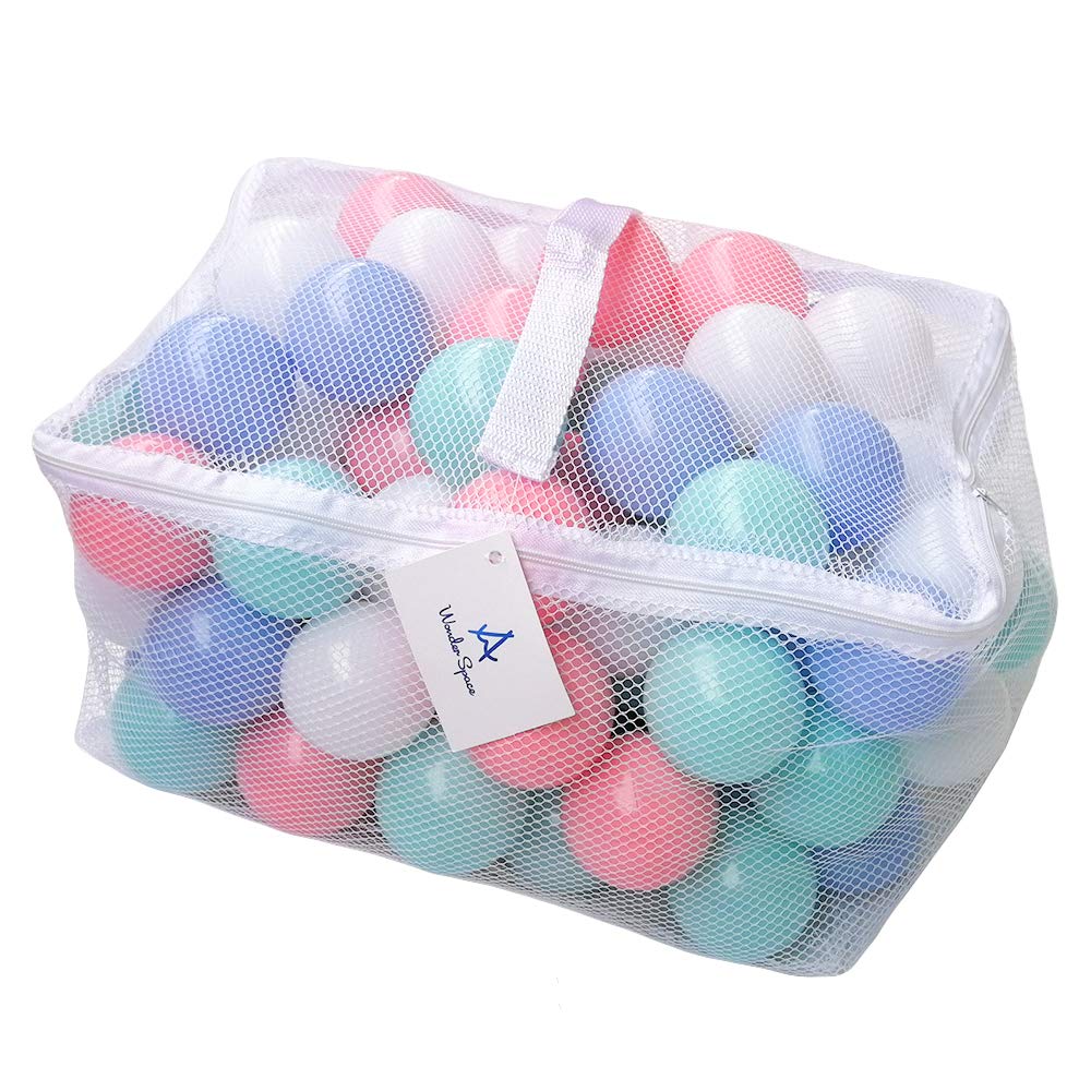 Wonder Space soft pit balls pastel mix for safe sensory play in ball pits.