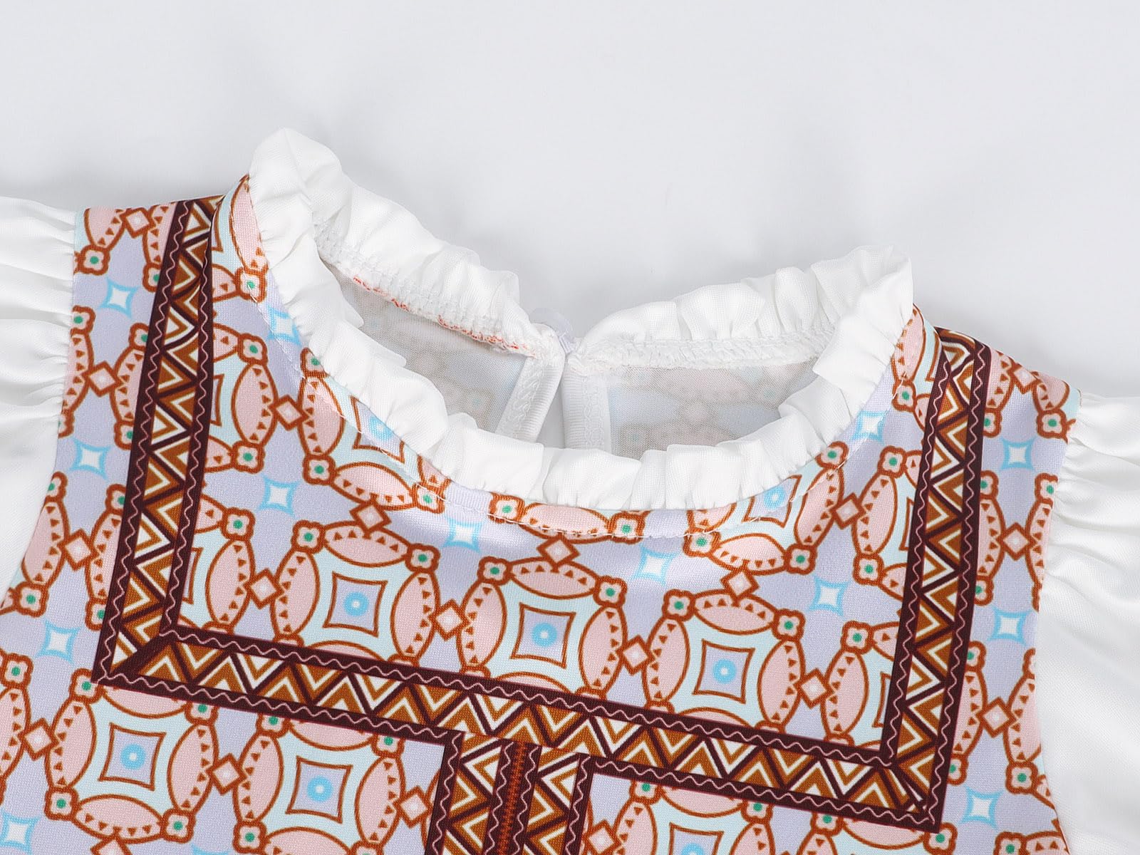 WonderBabe Prairie Dress sleeve detail with elastic cuffs for easy movement