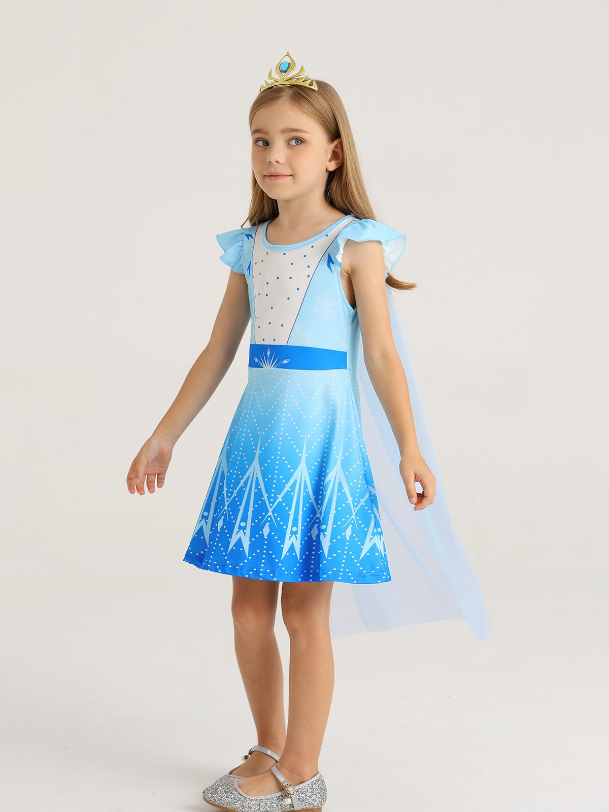 WonderBabe Princess Dress 3D print detail showing vivid design.