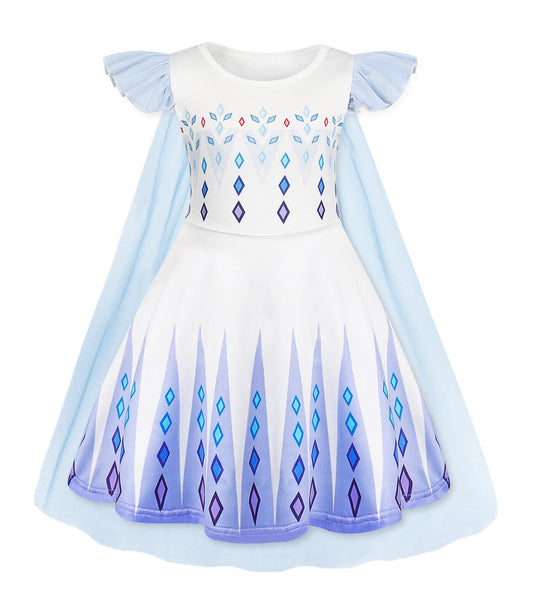 WonderBabe princess dress with puff sleeves for imaginative play and comfort.