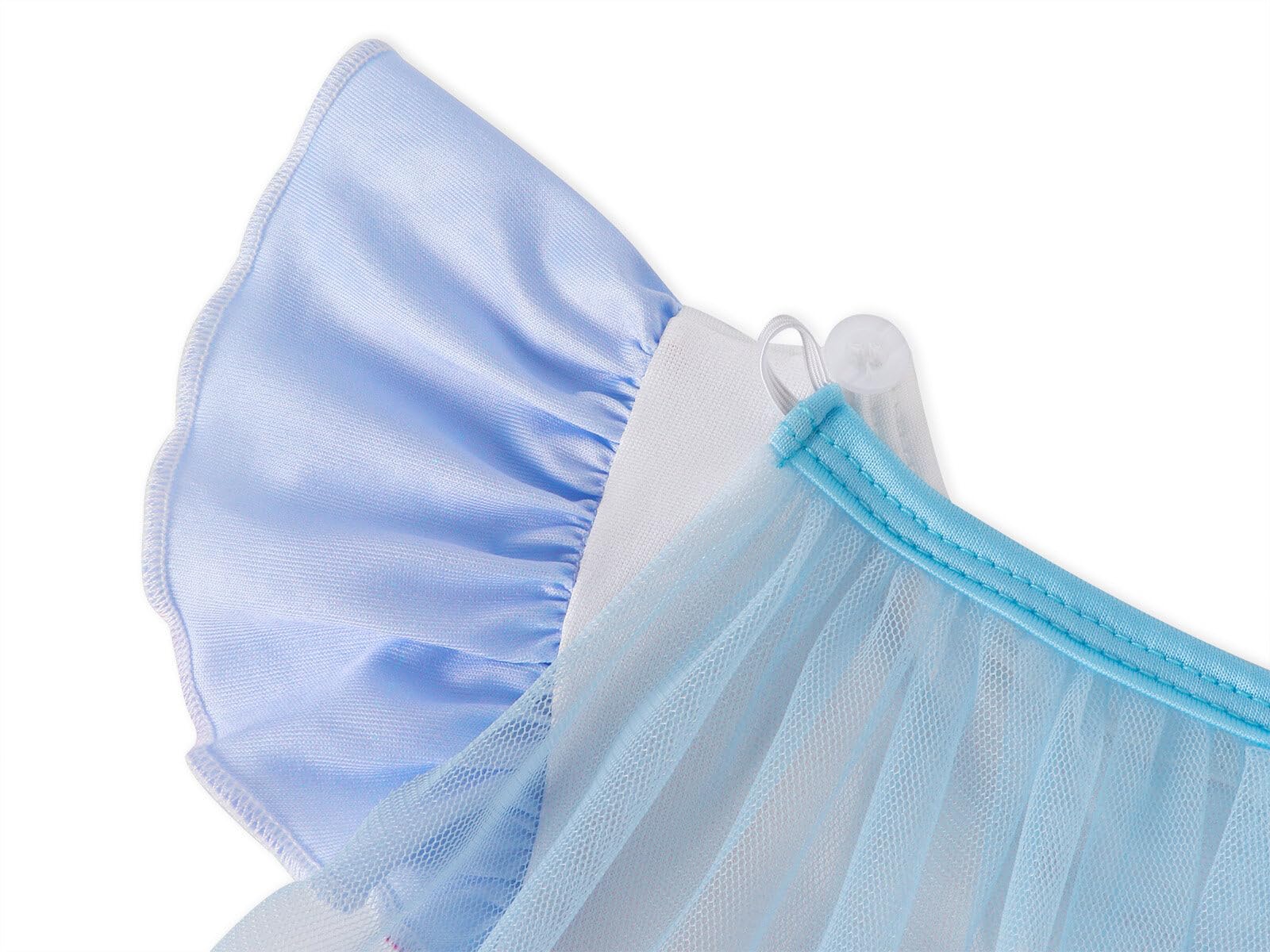 WonderBabe Princess Dress white worn during festive play and parties.