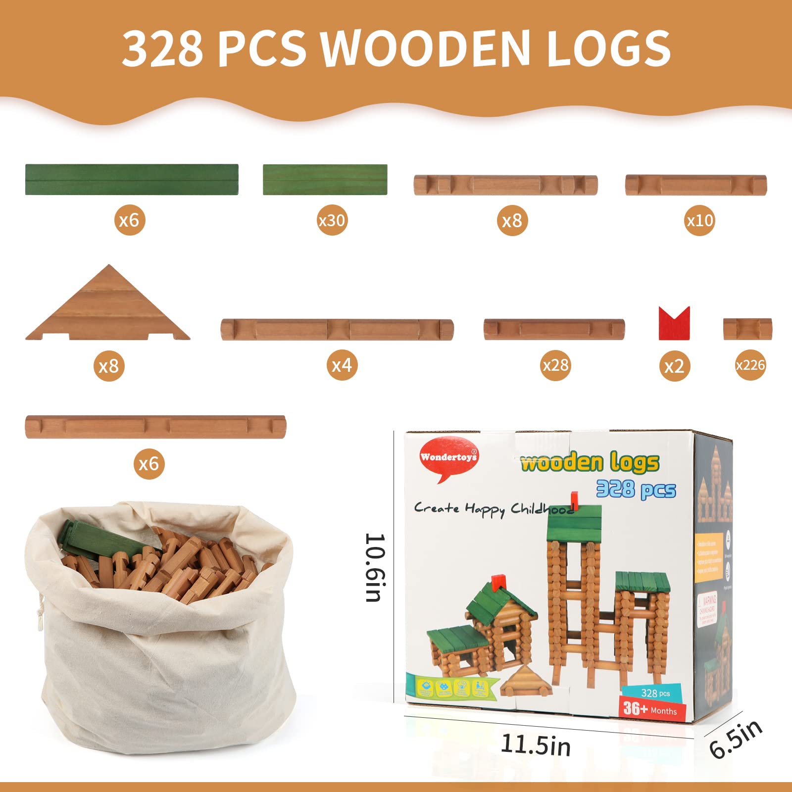 Wondertoys logs support hands on learning with family.