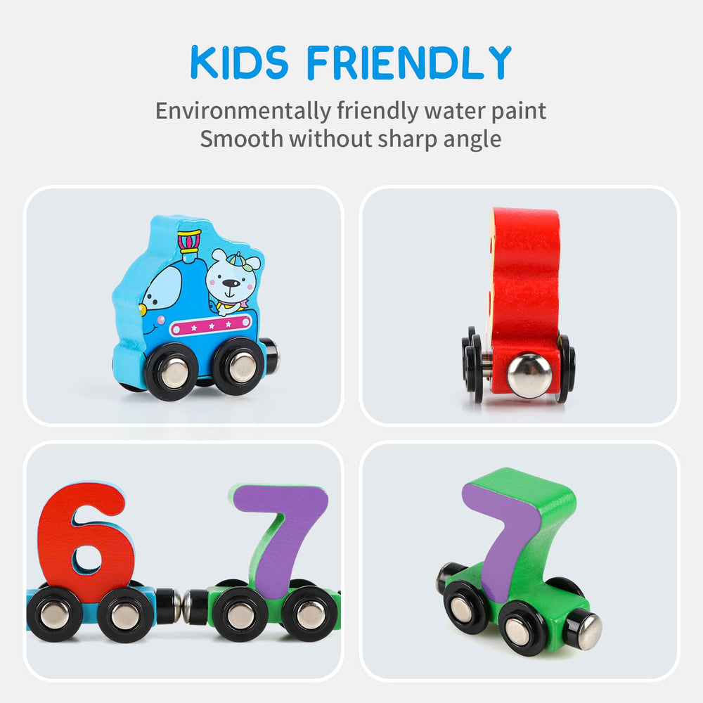 Wondertoys four sliding wheels on each car ensure smooth movement