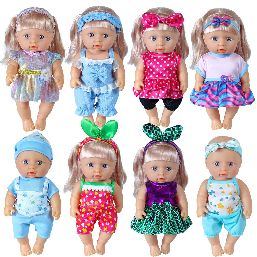 WONDOLL 19-piece doll clothes collection sparks imaginative dress-up play for 8-10 inch dolls