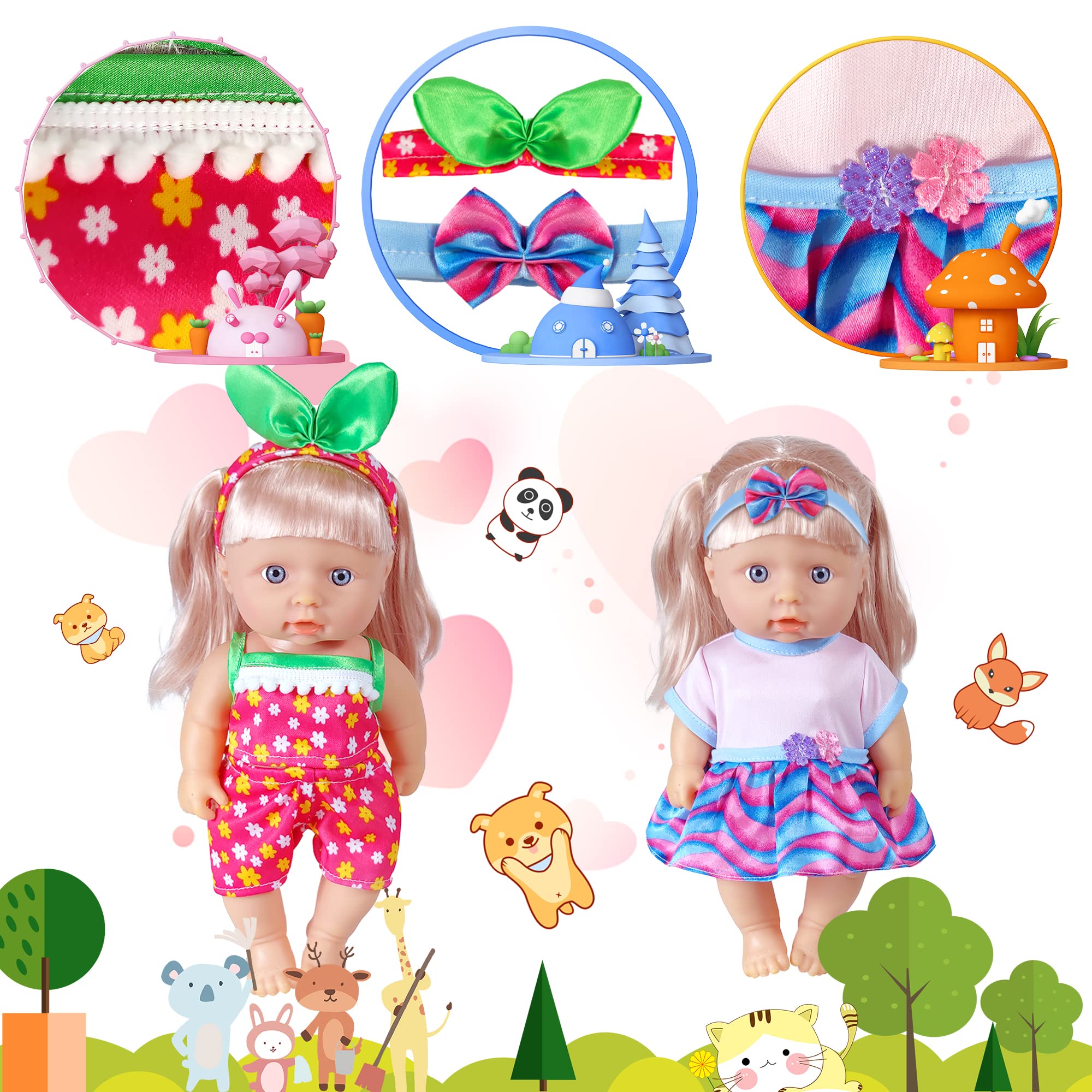 WONDOLL back-closure dress design allows quick dressing and changes