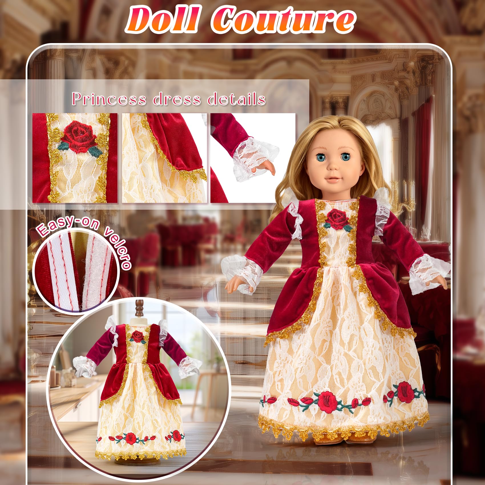 WONDOLL Rapunzel-inspired lavender dress for creative adventures.